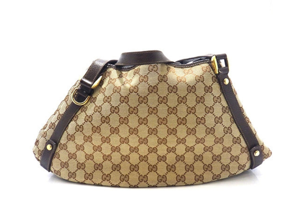 Gucci Bag Shoulder GG Canvas Calfskin